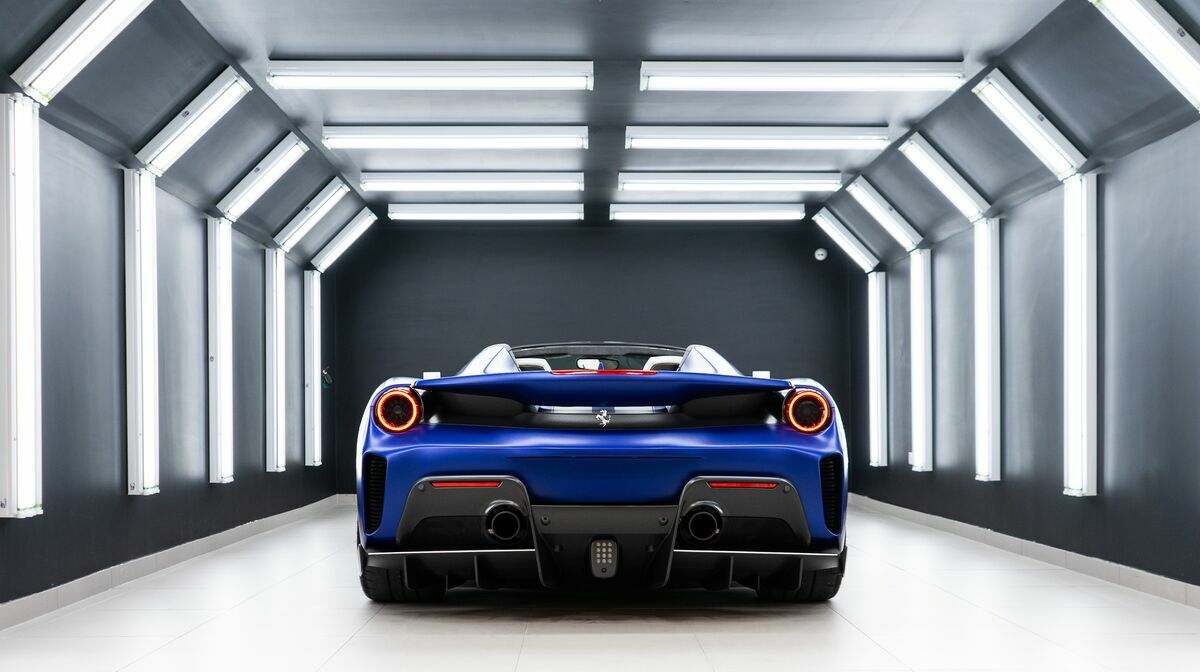 488 Pista Spider Blu Elettrico 