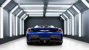 488 Pista Spider Blu Elettrico 