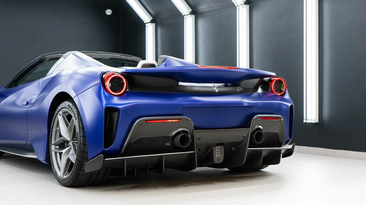 488 Pista Spider Blu Elettrico 