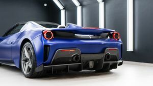 488 Pista Spider Blu Elettrico 