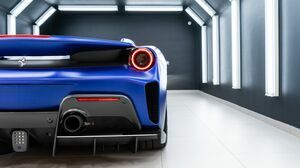 488 Pista Spider Blu Elettrico 