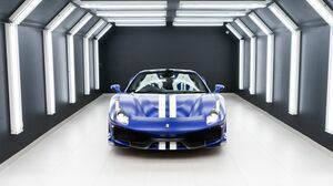 488 Pista Spider Blu Elettrico 