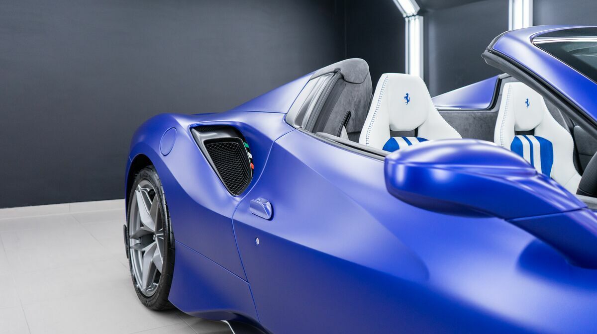 488 Pista Spider Blu Elettrico 