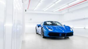 488 Spider Blu Corsa