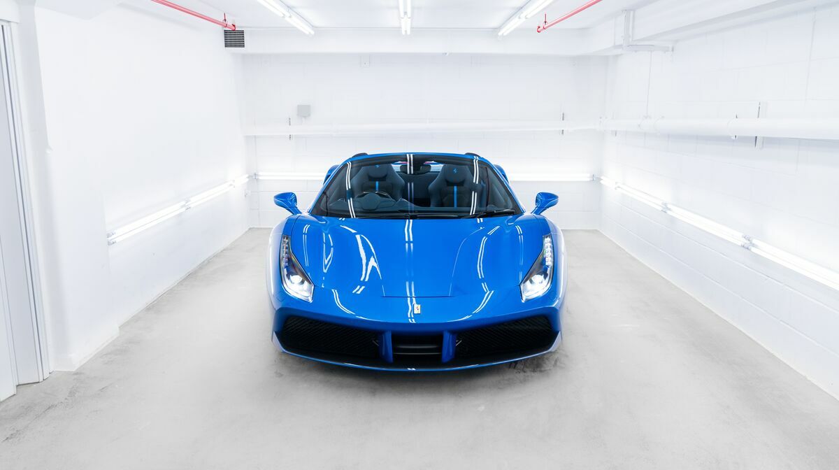 488 Spider Blu Corsa