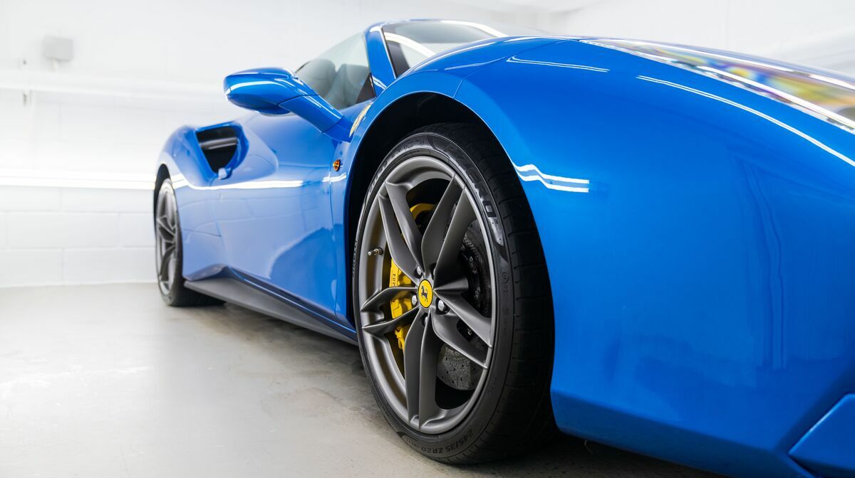488 Spider Blu Corsa