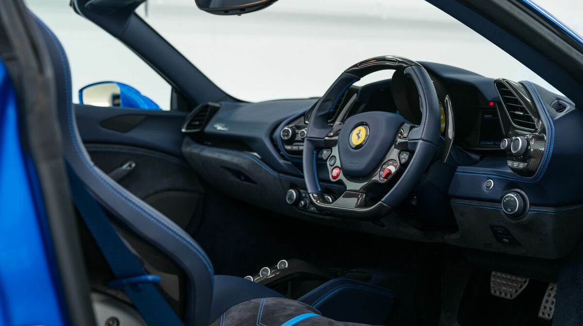 488 Spider Blu Corsa