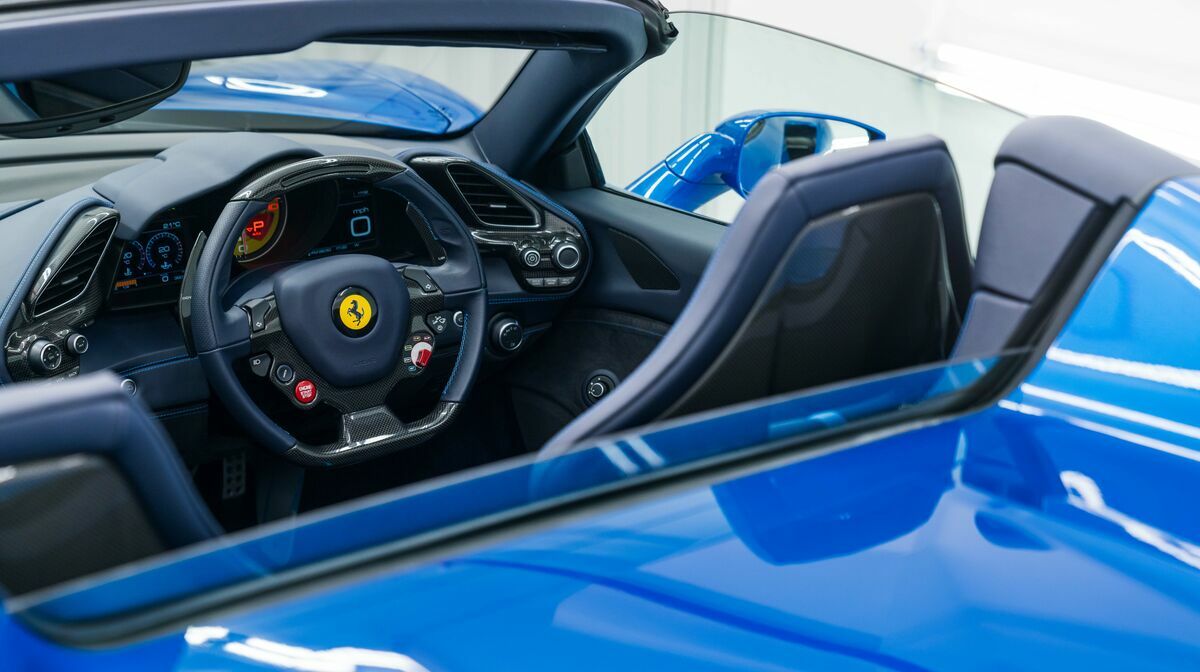 488 Spider Blu Corsa