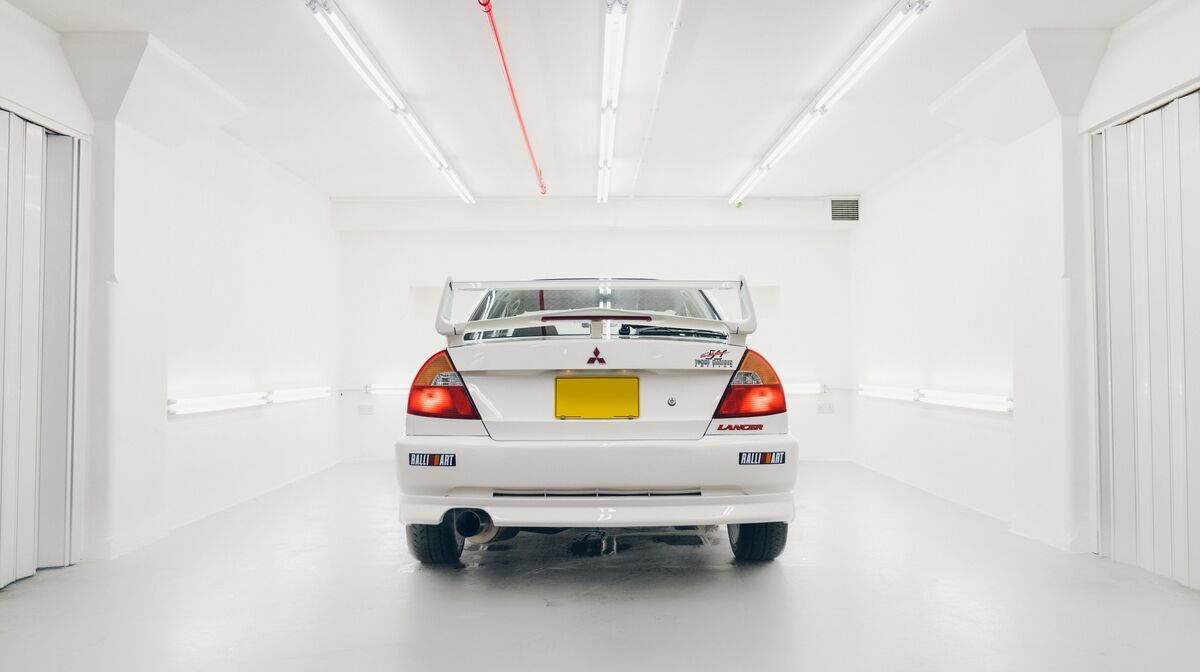 Lancer Evo VI TME Scotia White